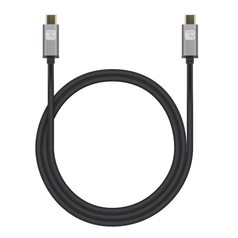 Techly ICOC-MUSB322-CM-010 Cabo USB 3.2 Gen 2, USB-C macho, 1 m, preto