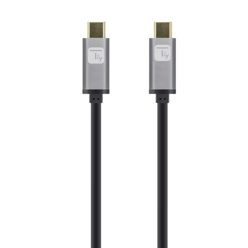 Techly ICOC-MUSB322-CM-010 Cabo USB 3.2 Gen 2, USB-C macho, 1 m, preto
