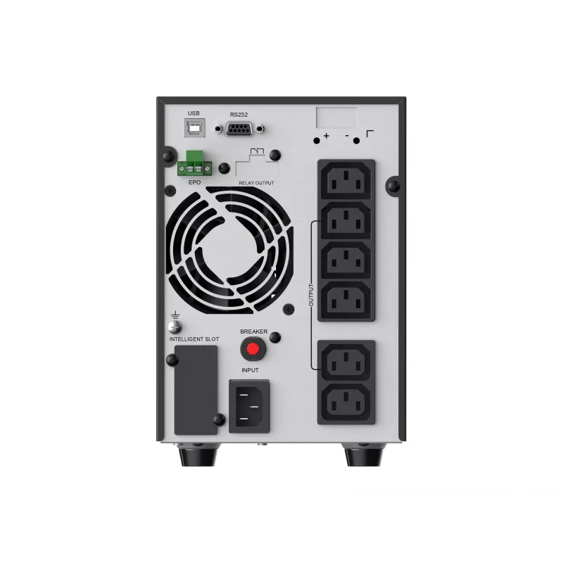 UPS online torre Conceptronic ZEUS52E2K 2000VA 1800W, IEC, conversor duplo (online), 2 kVA, 1800 W, senoidal, 220 V, 240 V