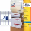 Etiqueta autocolante Avery J4791-25 retângulo arredondado
