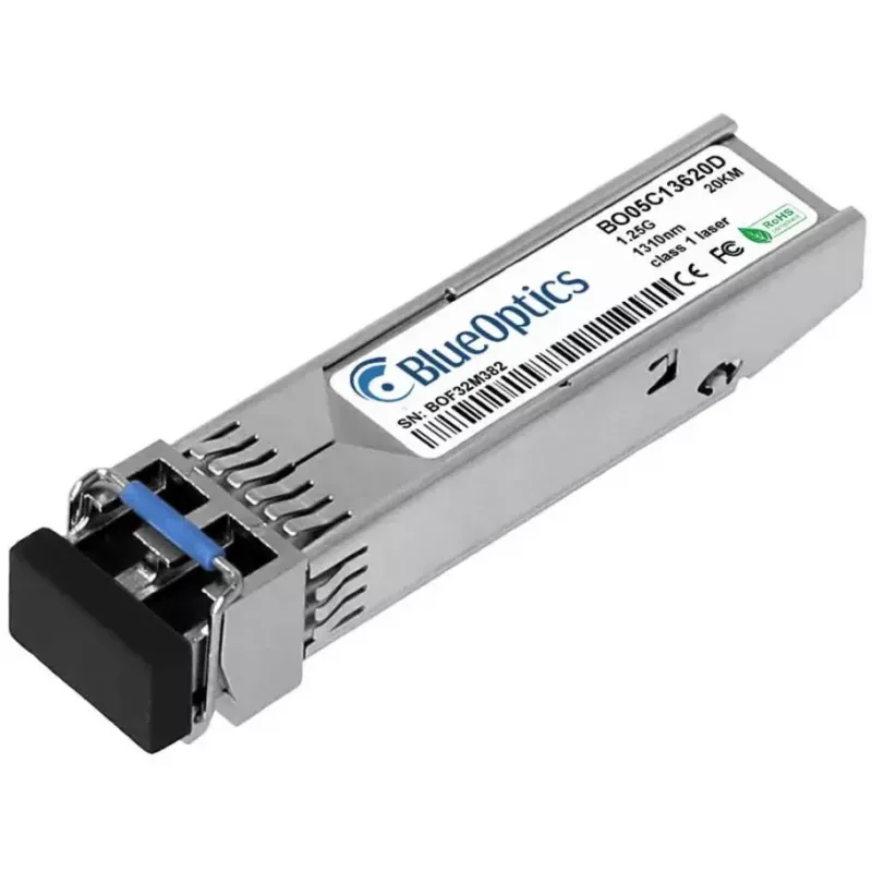 Módulo transceptor de fibra ótica BlueOptics OM-SFP-GIGABIT-SINGLE-MODE-20-BO 20000 m