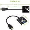 Adaptador de cabo Techly conversor HDMI para VGA com ficha jack de áudio