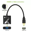 Adaptador de cabo Techly conversor HDMI para VGA com ficha jack de áudio