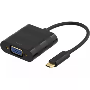 Adaptador de cabo de vídeo Deltaco USBC-VGA