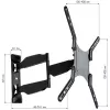 Techly 23-55 Suporte de parede para TV LCD Full Motion ultra fino Preto” ICA-PLB 171M