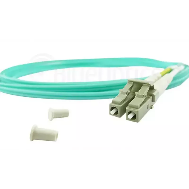 Cabo de fibra ótica BlueOptics AJ834A-BO 1m 2x LC OM3 duplex integral