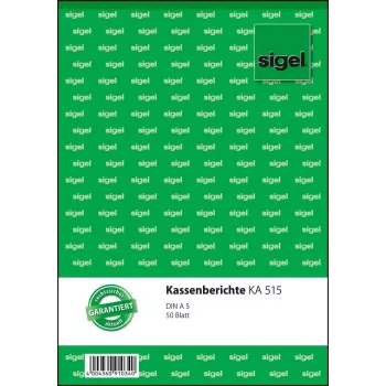 Papel de livro razão Sigel KA515