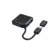 Hama Hub USB, 4 portas, USB 3.2 Gen 1, 5 Gbit/s, incl. adaptador USB-C