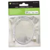 Cabo Lightning Techly ICOC APP-8WH1 1 m branco