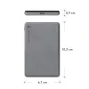 dbramante1928 re-charge - power bank 5K Wireless - cinzento, 5000 mAh, carregamento sem fios, 3,87 V, cinzento
