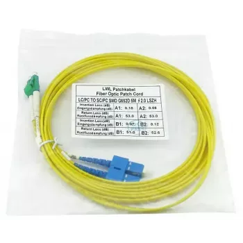 Cabo de fibra ótica InfiniBand BlueOptics SFP3132BU1MX 1 m LC SC amarelo