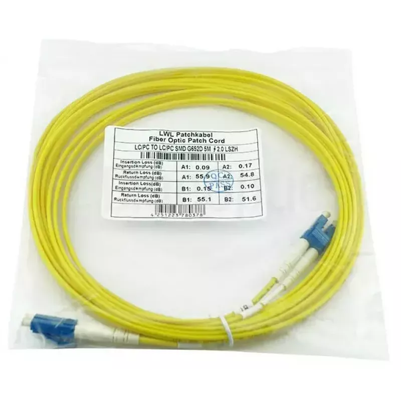 Cabo de fibra ótica InfiniBand BlueOptics SFP3131BU5MK 5 m LC amarelo