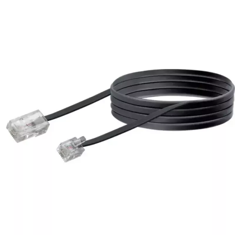 Cabo de rede Schwaiger 6,0 m RJ-11 - RJ-45 6 m preto