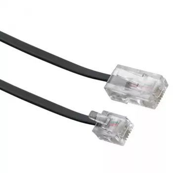 Cabo de rede Schwaiger 6,0 m RJ-11 - RJ-45 6 m preto