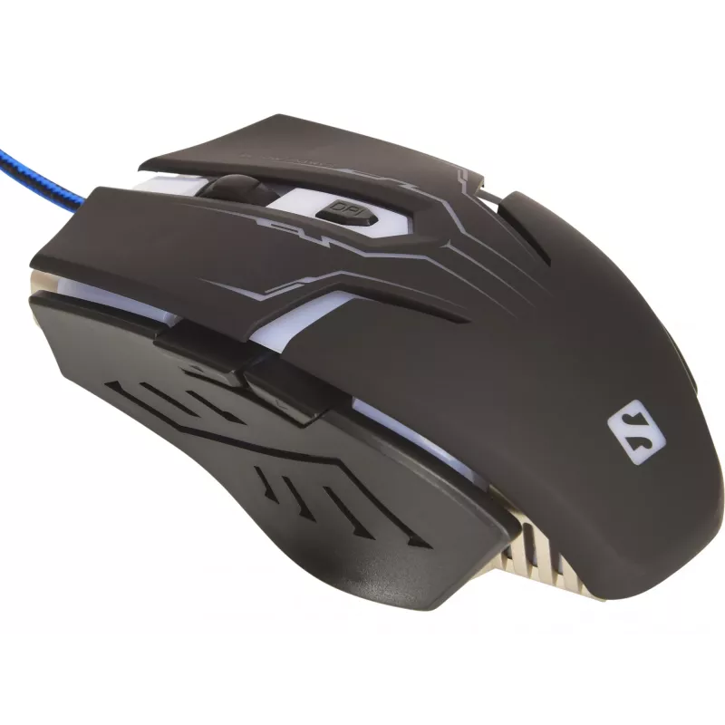 Rato Sandberg Eliminator, destro, USB Type-A, 2400 DPI, Preto