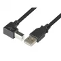 Cabo USB 2.0 Techly macho A / macho B angular 0,5m ICOC U-AB-005-ANG