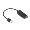 Adaptador de cabo USB 3.1 A SATA preto Akasa AK-AU3-07BK