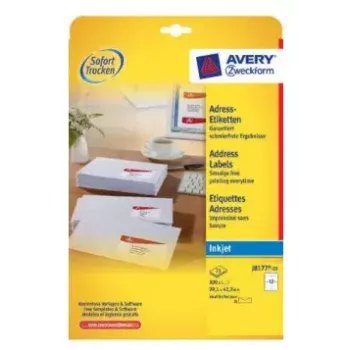Etiqueta de impressora Avery J8177-25 branco
