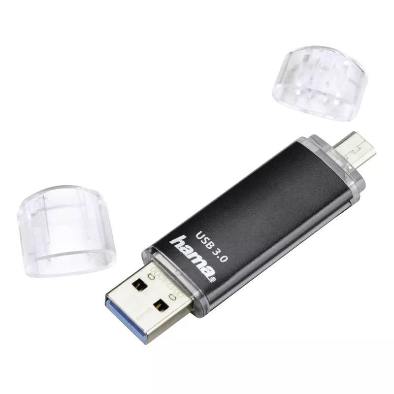 Pen drive Hama Laeta Twin 256 GB USB Type-A / Micro-USB 3.2 Gen 1 (3.1 Gen 1) preto