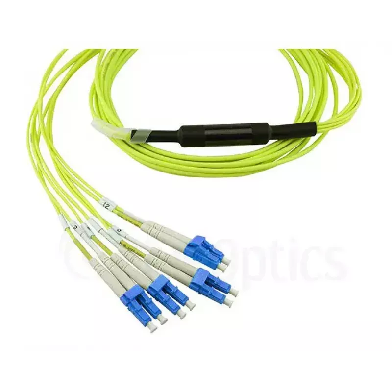BlueOptics CBL-MPO12-4LC-SMF-1M cabo de fibra ótica InfiniBand MPO 4x LC 1 m