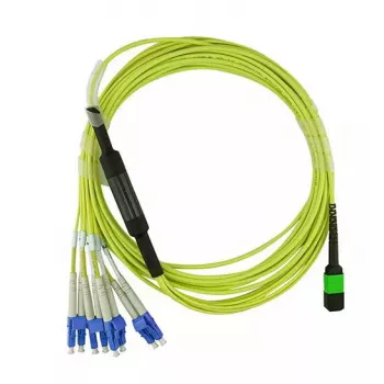 BlueOptics CBL-MPO12-4LC-SMF-1M cabo de fibra ótica InfiniBand MPO 4x LC 1 m