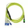 BlueOptics CBL-MPO12-4LC-SMF-1M cabo de fibra ótica InfiniBand MPO 4x LC 1 m