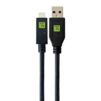 Techly ICOC MUSB31-CMAM05T Cabo USB USB 3.2 Gen 1 (3.1 Gen 1) 0,5 m USB A USB C Preto
