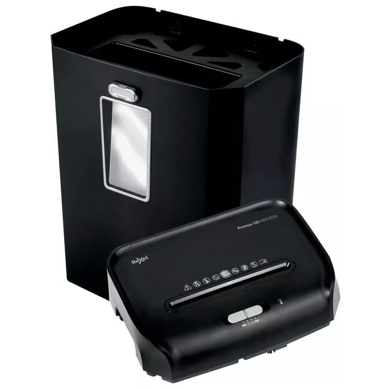 Destruidor de documentos Rexel ProMax QS RSS1535 corte em tiras P2, corte em tiras, 22 cm, 6 mm, 35 L, 300 folhas, 58 dB