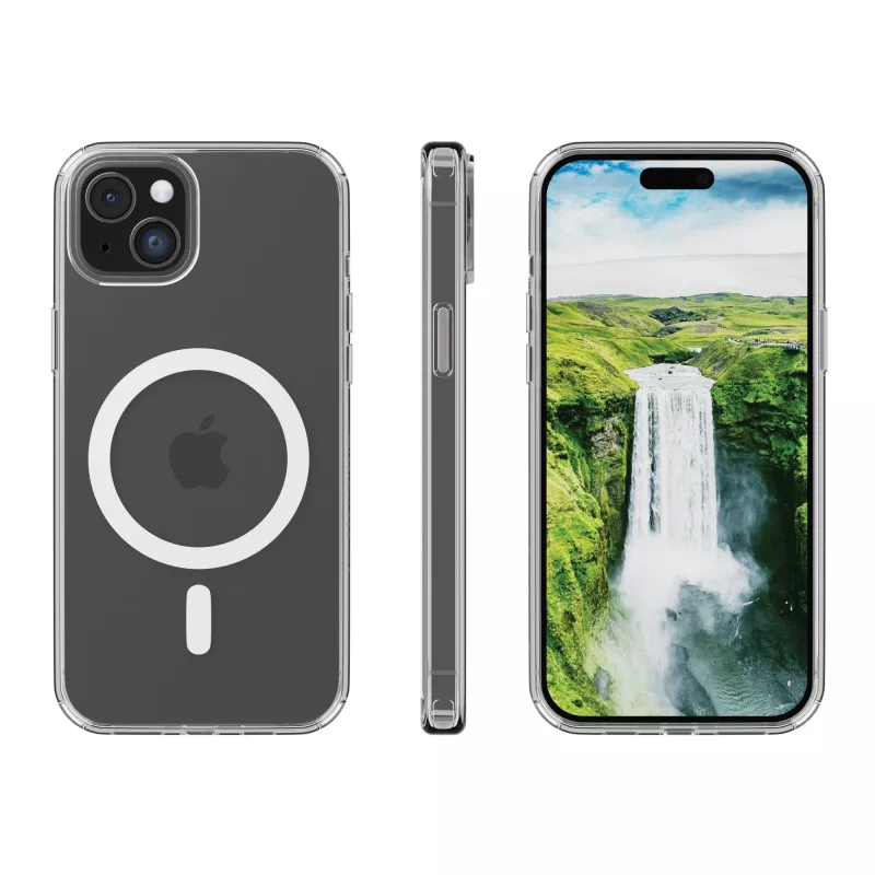 dbramante1928 Iceland Ultra D3O MagSafe Capa traseira para Apple iPhone 17e/16e/15/14/13, transparente