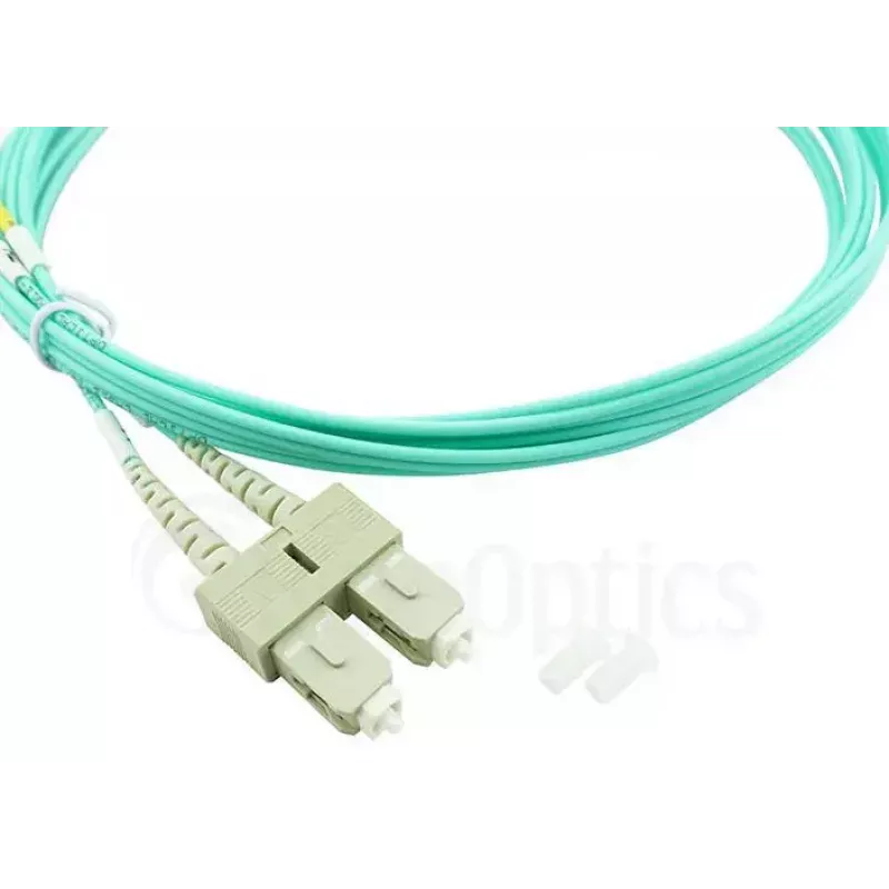 Cabo de fibra ótica duplex BlueOptics SC-SC OM3 2 metros 2 m macho/macho