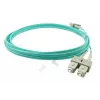 Cabo de fibra ótica duplex BlueOptics SC-SC OM3 2 metros 2 m macho/macho