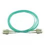 Cabo de fibra ótica duplex BlueOptics SC-SC OM3 2 metros 2 m macho/macho