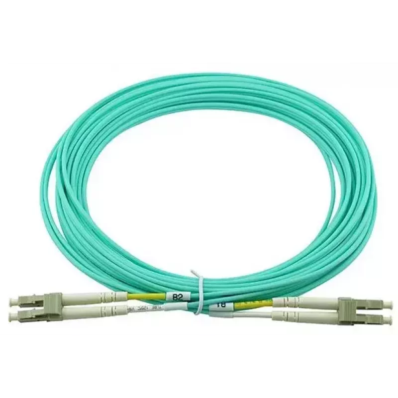 BlueOptics 050502K512000005M-BO Cabo patch de fibra ótica duplex (compatível com Corning), LC-UPC/LC-UPC, multimodo OM3 50/125 µm, 5 m
