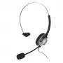 Cabo para auscultadores/headset Hama 00201157 com fio, arco de cabeça, escritório/call center, preto, prateado