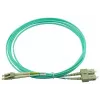 BlueOptics 055702T512000005M-BO Cabo patch de fibra ótica duplex (compatível com Corning), LC-UPC/SC-UPC, multimodo OM3 50/125 µm, 5 m
