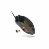 Lexip Ar18 – Rato gaming sem fios com patins de cerâmica, para destros, ótico, RF Wireless + USB Type-A, 4800 DPI, preto