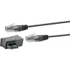 Cabo de rede Schwaiger TAL6731 533 RJ45 RJ45/TAE-F 3m preto