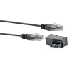 Cabo de rede Schwaiger TAL6731 533 RJ45 RJ45/TAE-F 3m preto