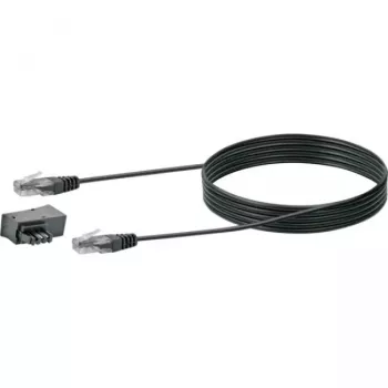 Cabo de rede Schwaiger TAL6731 533 RJ45 RJ45/TAE-F 3m preto