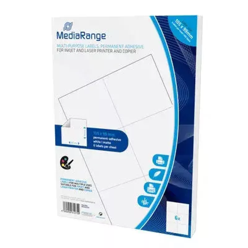 Etiquetas autocolantes MediaRange MRINK144