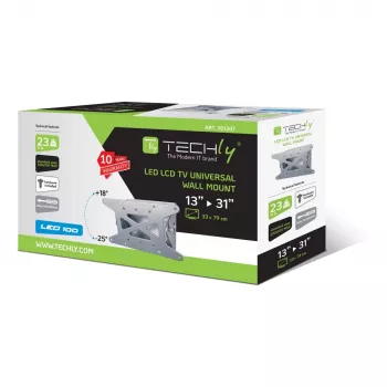Suporte de parede Techly 13-31 polegadas para TV LED LCD inclinável ICA-LCD 109