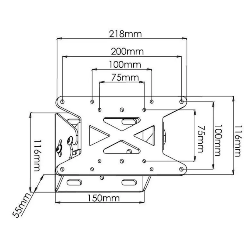 Suporte de parede Techly 13-31 polegadas para TV LED LCD inclinável ICA-LCD 109