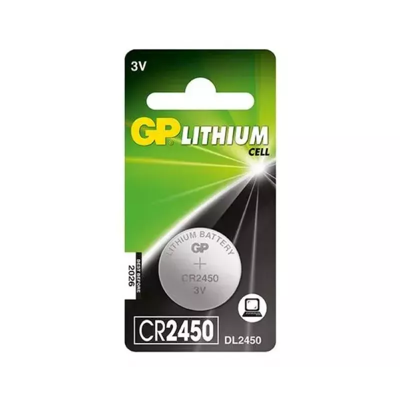 Pilha descartável GP Batteries CR2450 célula de lítio
