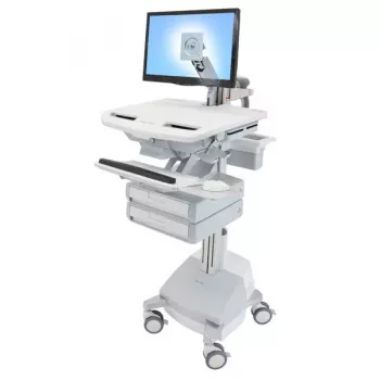 Carrinho multimédia Ergotron StyleView cinzento alumínio branco