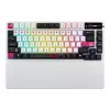 Teclado mecânico gaming ASUS ROG Azoth X — layout 75%, USB + RF Wireless + Bluetooth, RGB, apoio de pulso, preto/branco