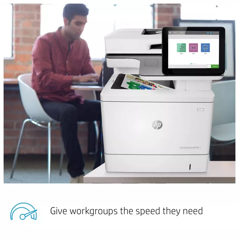 HP Color LaserJet Enterprise MFP M578dn, laser, impressão a cores, 1200 x 1200 DPI, A4, impressão direta, branco