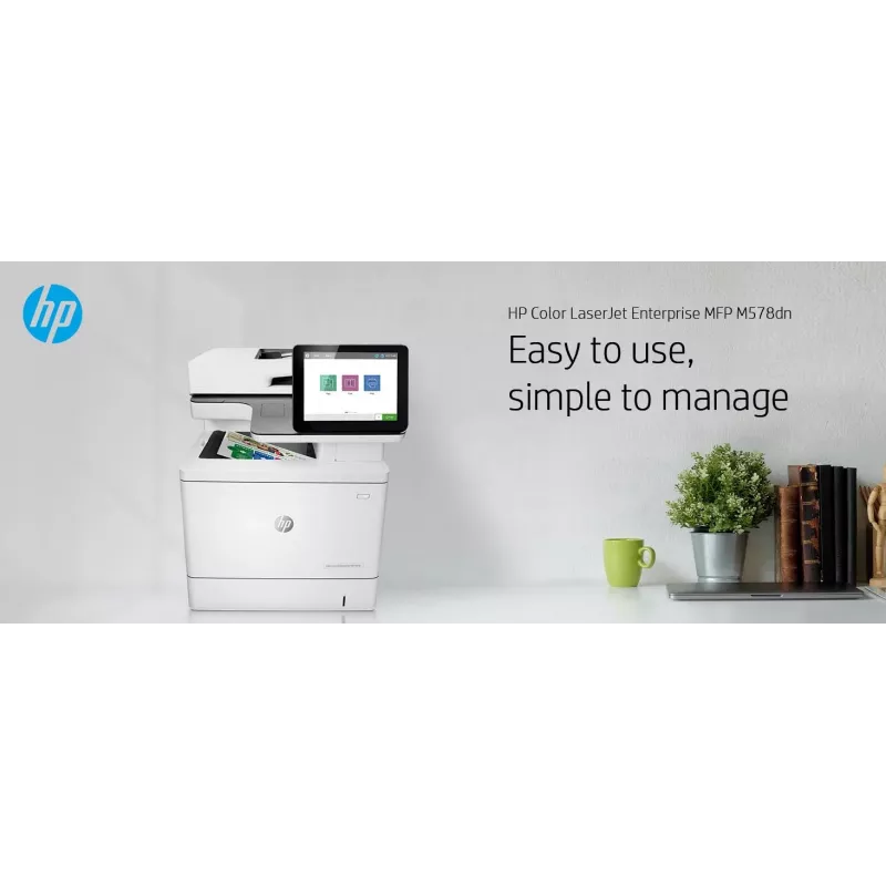 HP Color LaserJet Enterprise MFP M578dn, laser, impressão a cores, 1200 x 1200 DPI, A4, impressão direta, branco