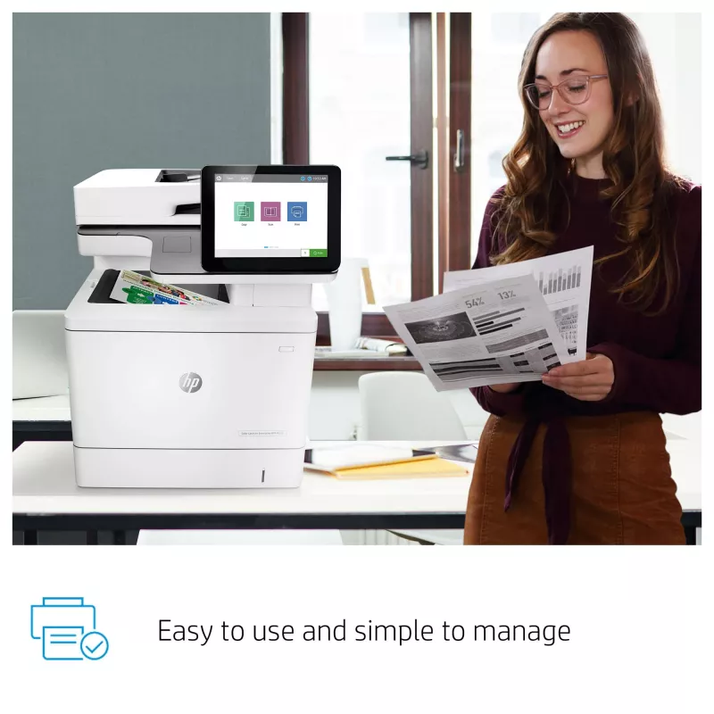 HP Color LaserJet Enterprise MFP M578dn, laser, impressão a cores, 1200 x 1200 DPI, A4, impressão direta, branco