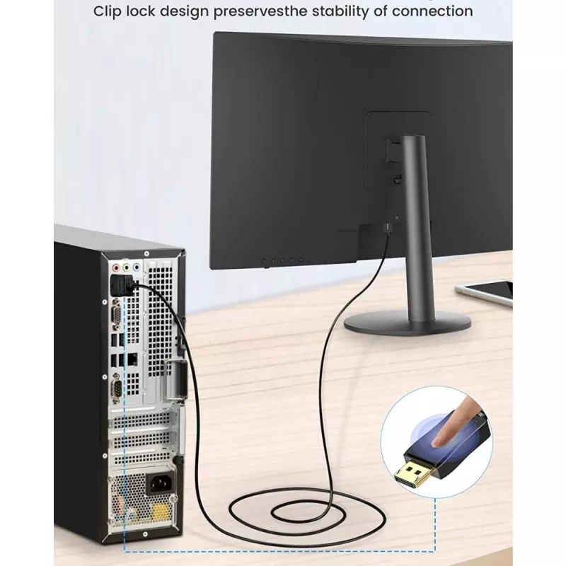 Cabo DisplayPort para DVI para monitor Techly 2 m ICOC DSP-C-020