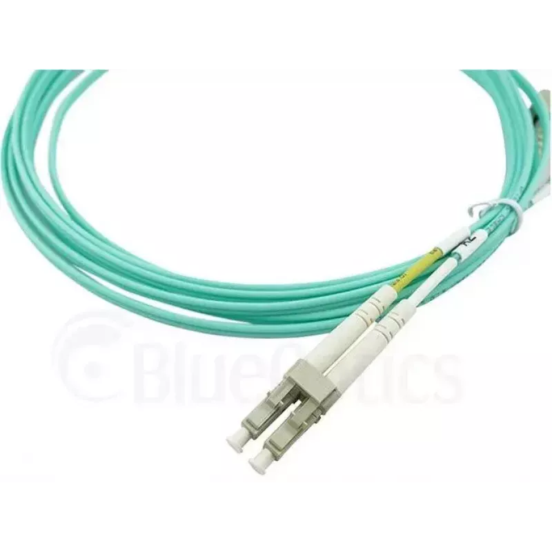 BlueOptics 050502K512000003M-BO Cabo patch de fibra ótica duplex (compatível com Corning), LC-UPC/LC-UPC, multimodo OM3 50/125 µm, 3 m